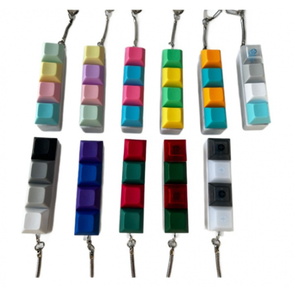 Keyboard Fidget Toy Keychain 